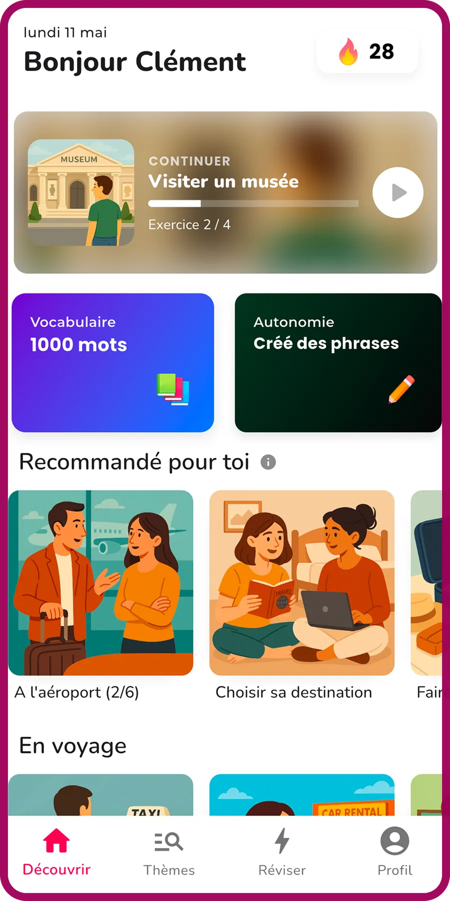 Choisissez vos leçons